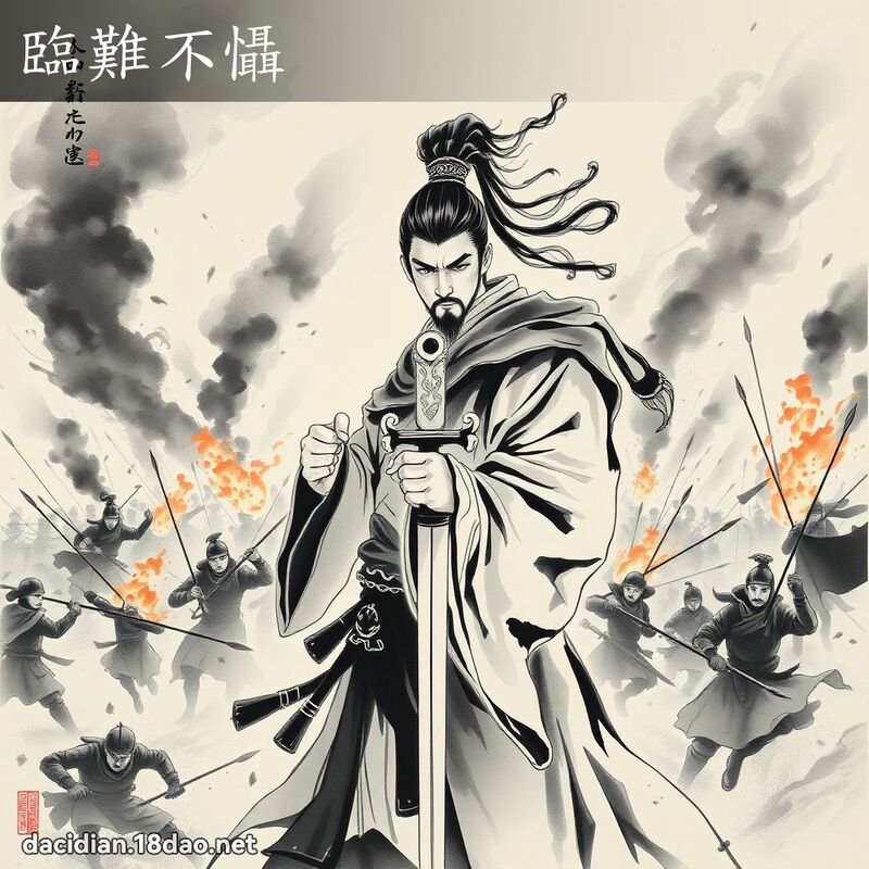 临难不慑 配图