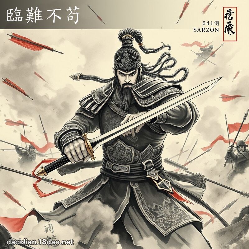 临难不苟 配图
