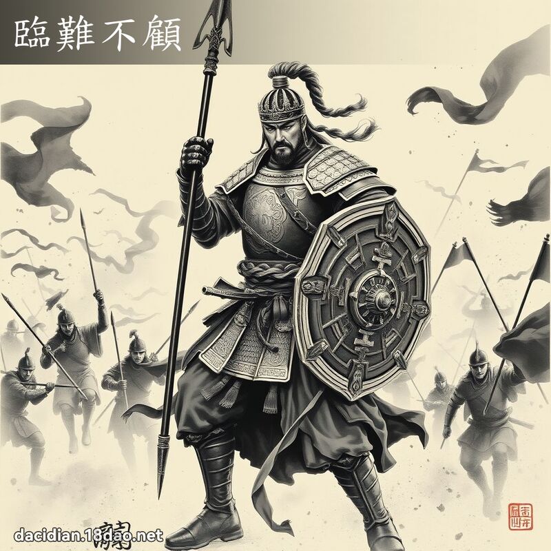 临难不顾 配图