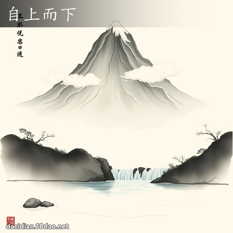 自上而下 配图