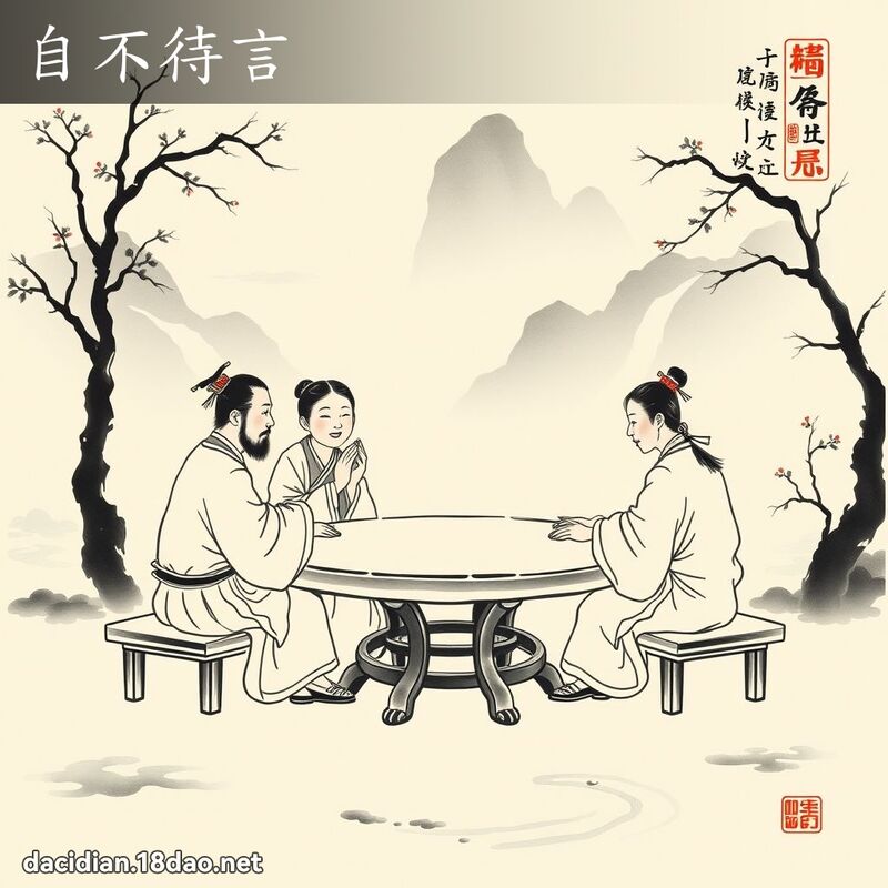 自不待言 配图