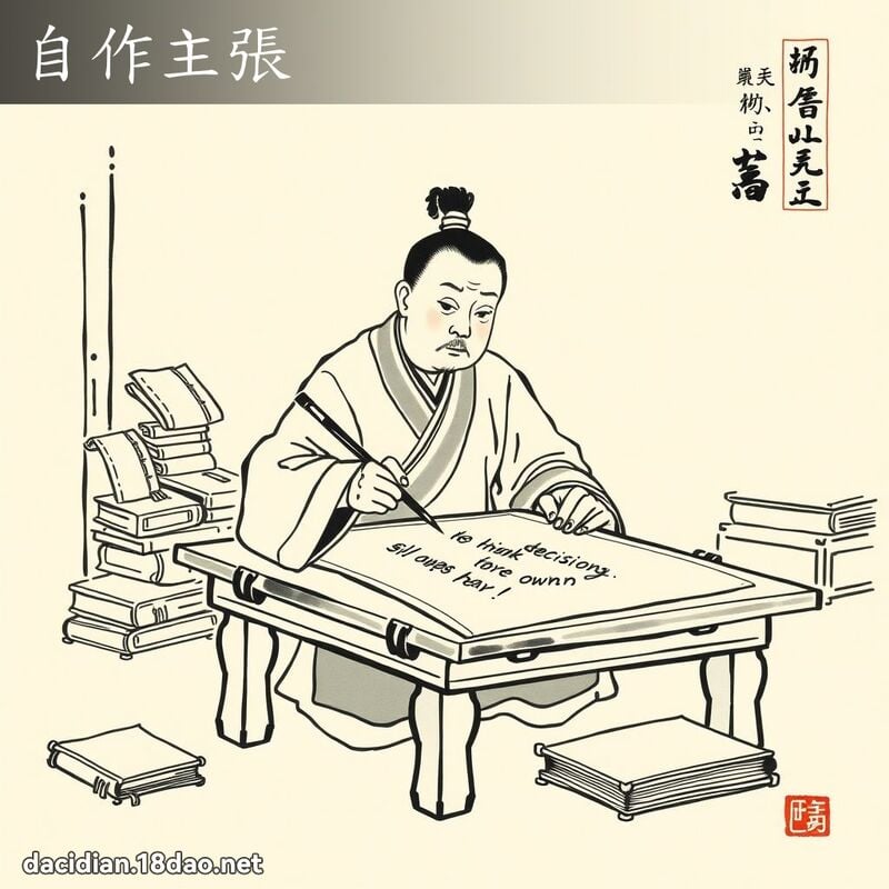 自作主张 配图