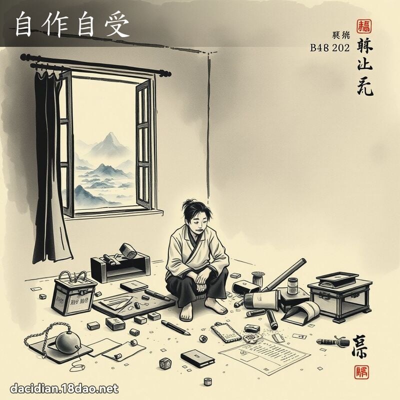 自作自受 配图