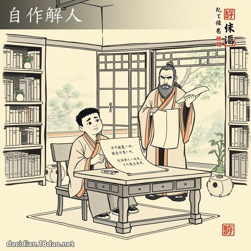 自作解人 配图
