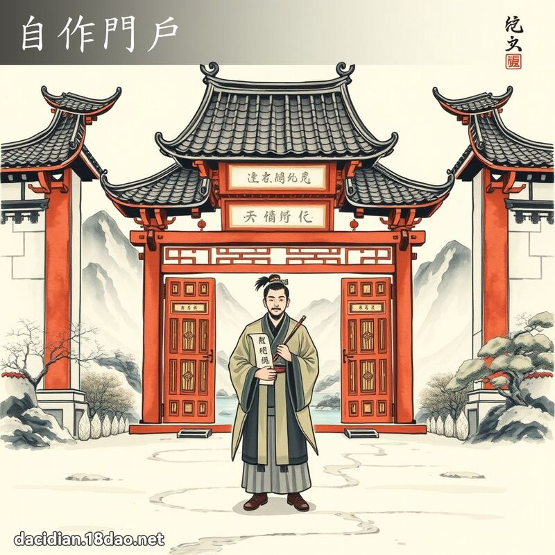 自作门户 配图