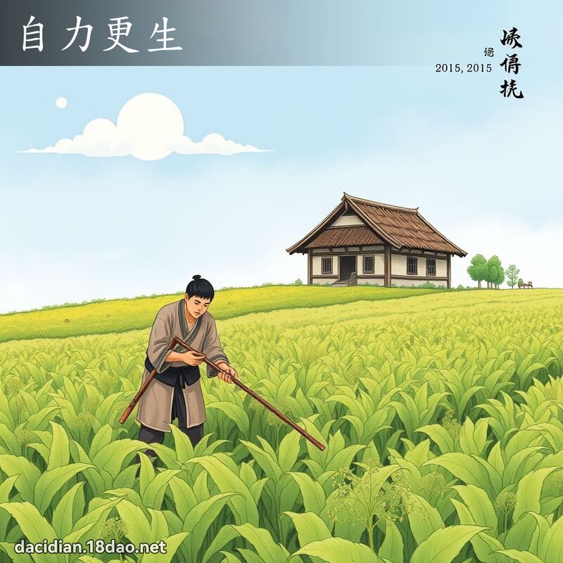 自力更生 配图