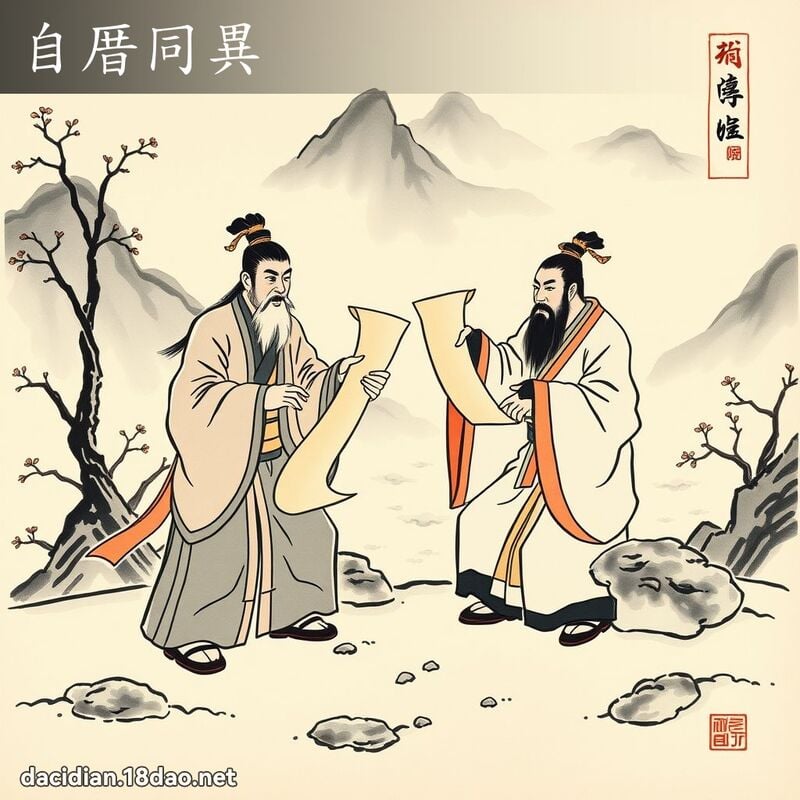 自厝同异 配图
