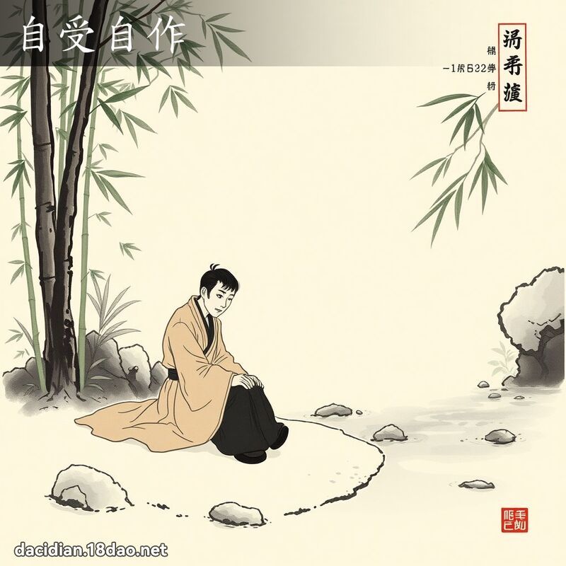 自受自作 配图