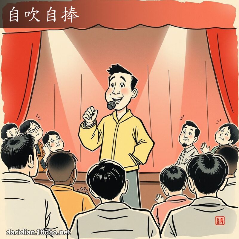 自吹自捧 配图