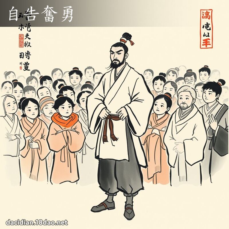 自告奋勇 配图