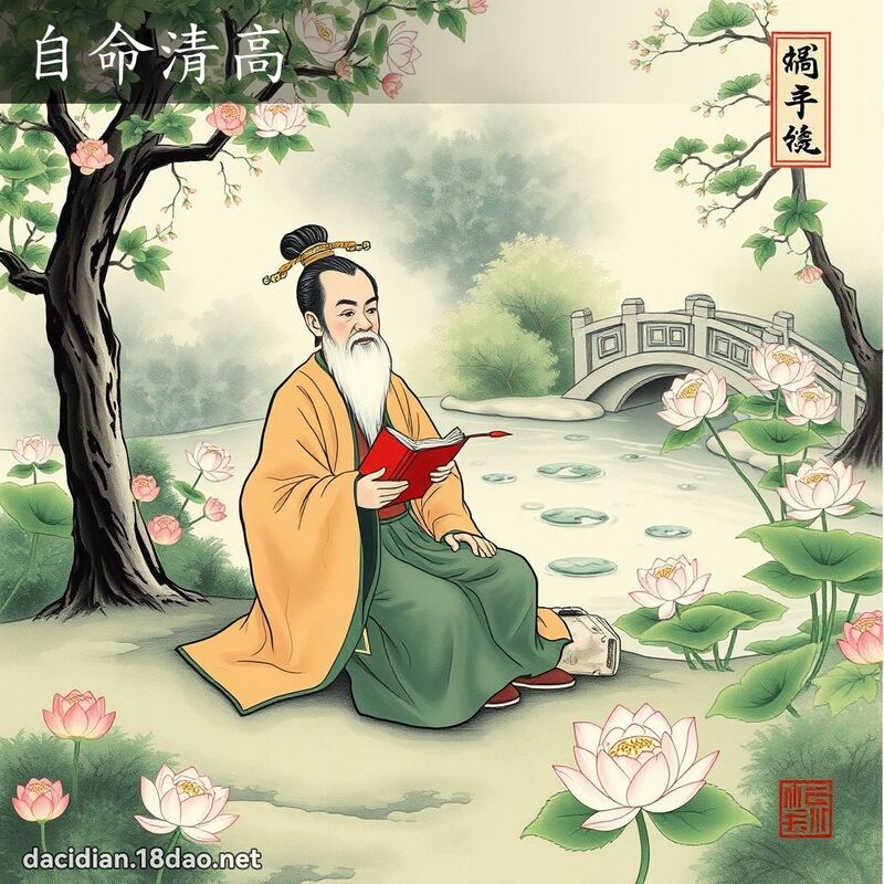 自命清高 配图