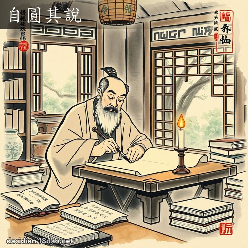 自圆其说 配图
