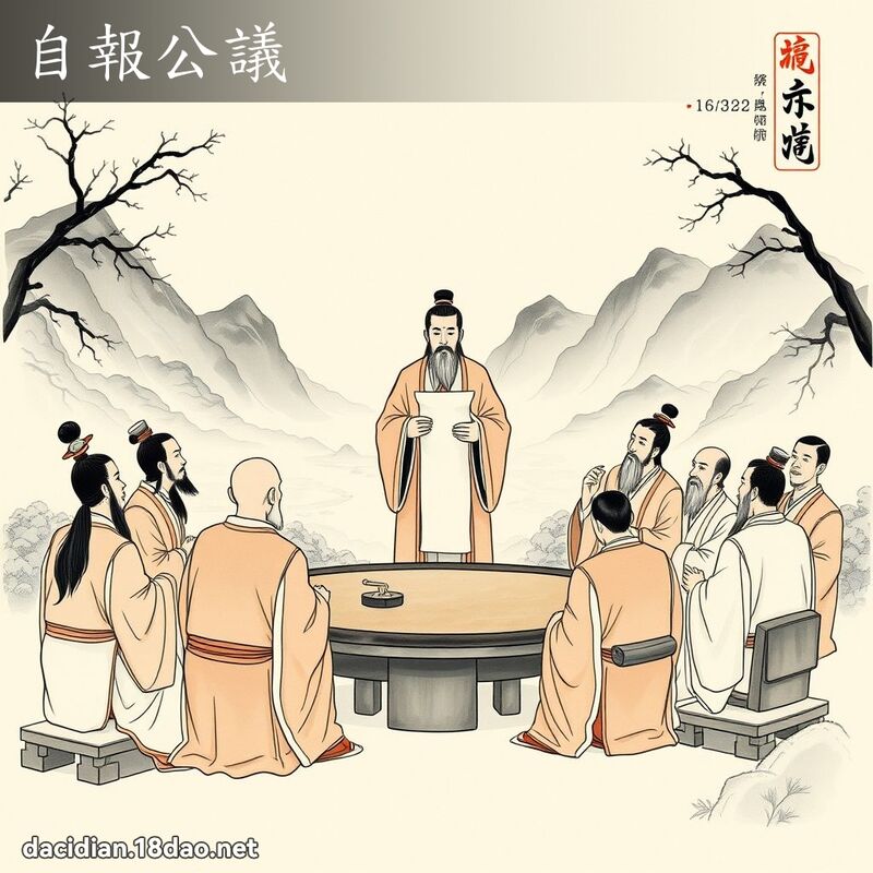 自报公议 配图