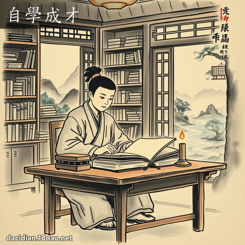自学成才 配图