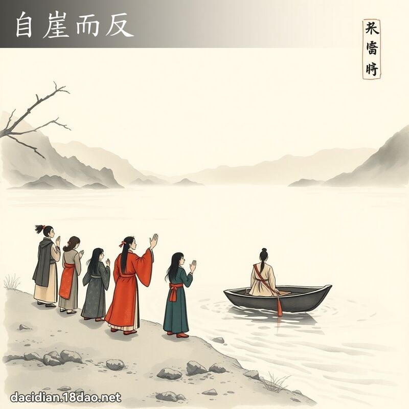 自崖而反 配图