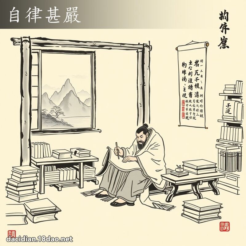 自律甚严 配图