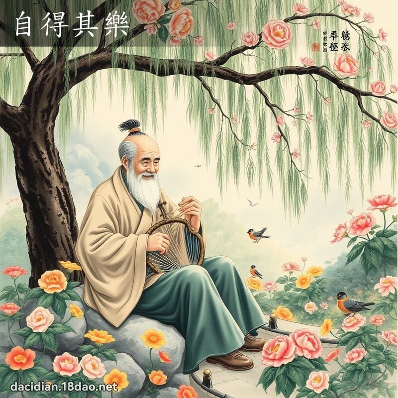 自得其乐 配图