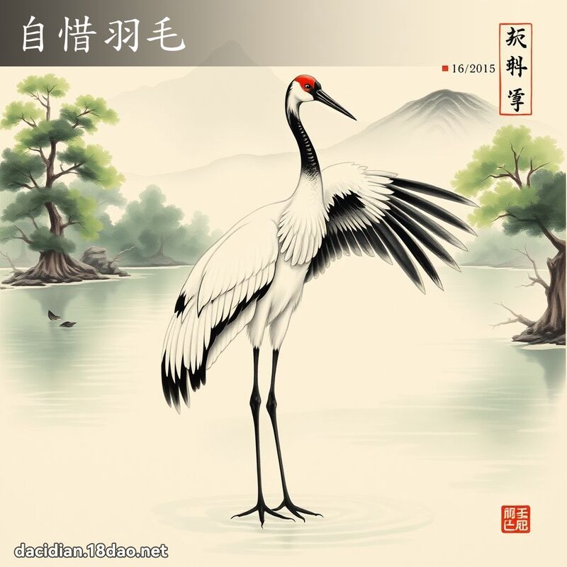自惜羽毛 配图