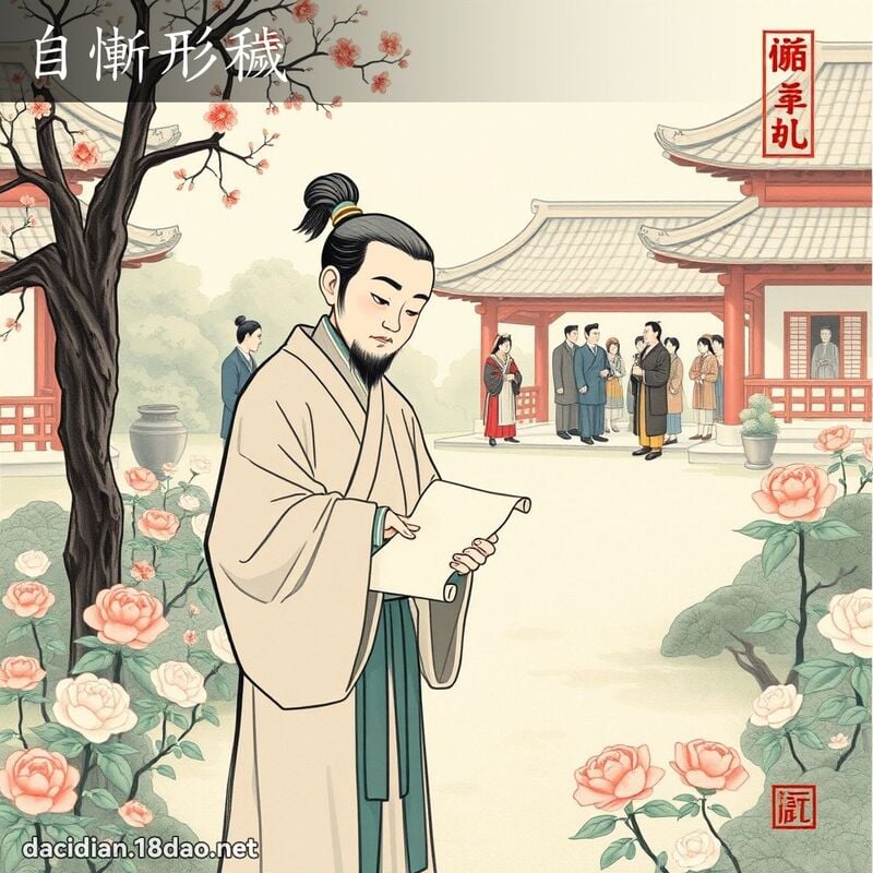 自惭形秽 配图