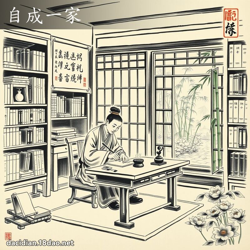 自成一家 配图