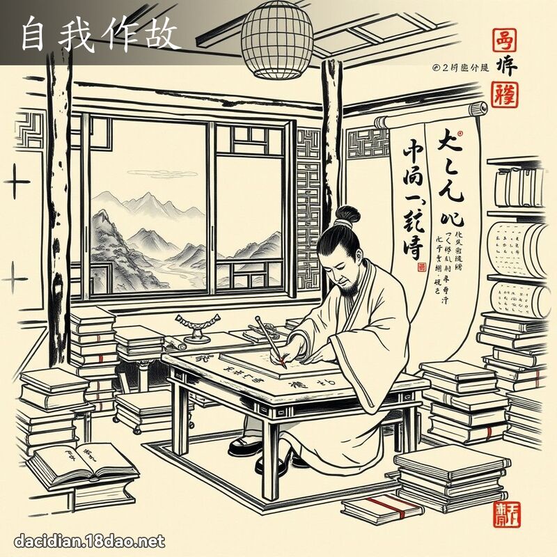 自我作故 配图