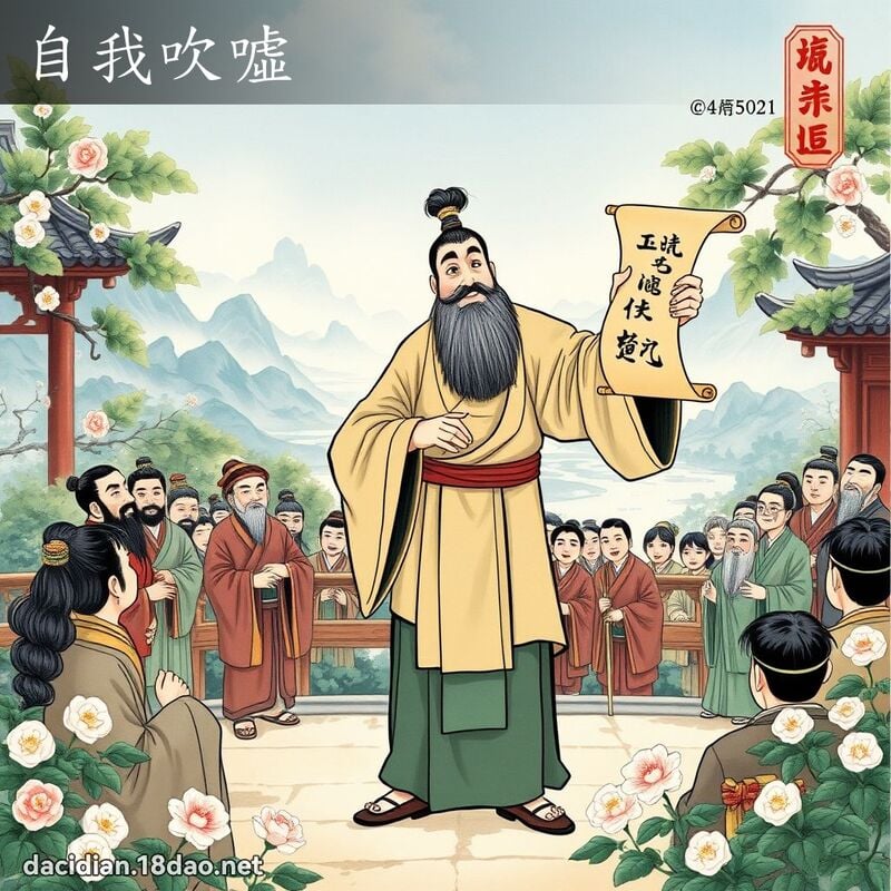 自我吹嘘 配图
