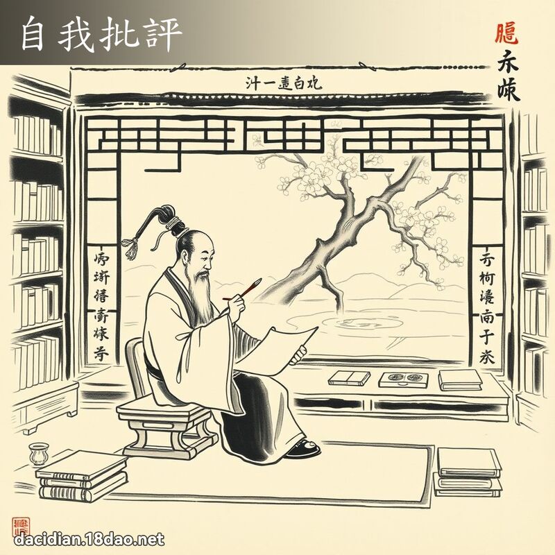 自我批评 配图