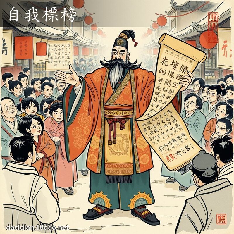 自我標榜 配图