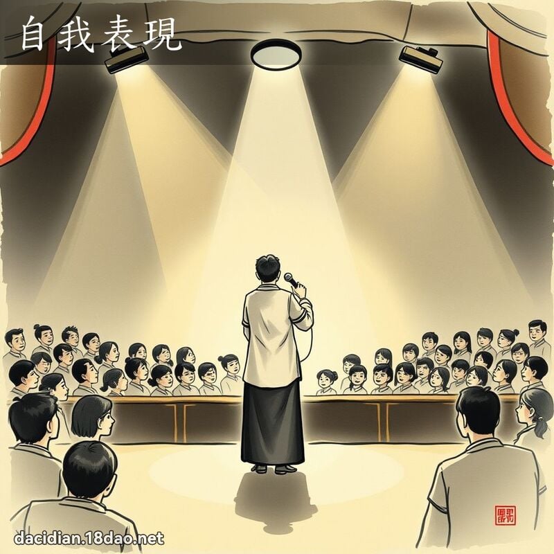 自我表现 配图