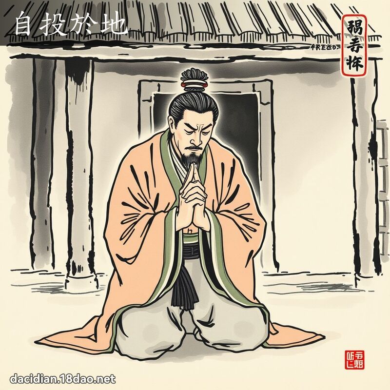 自投於地 配图