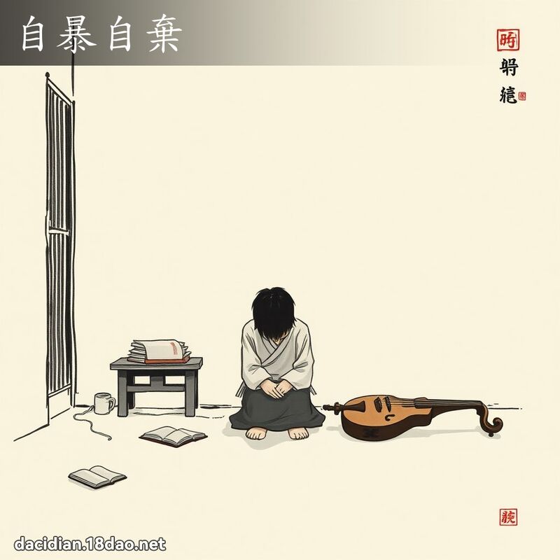 自暴自弃 配图