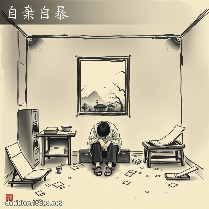 自弃自暴 配图