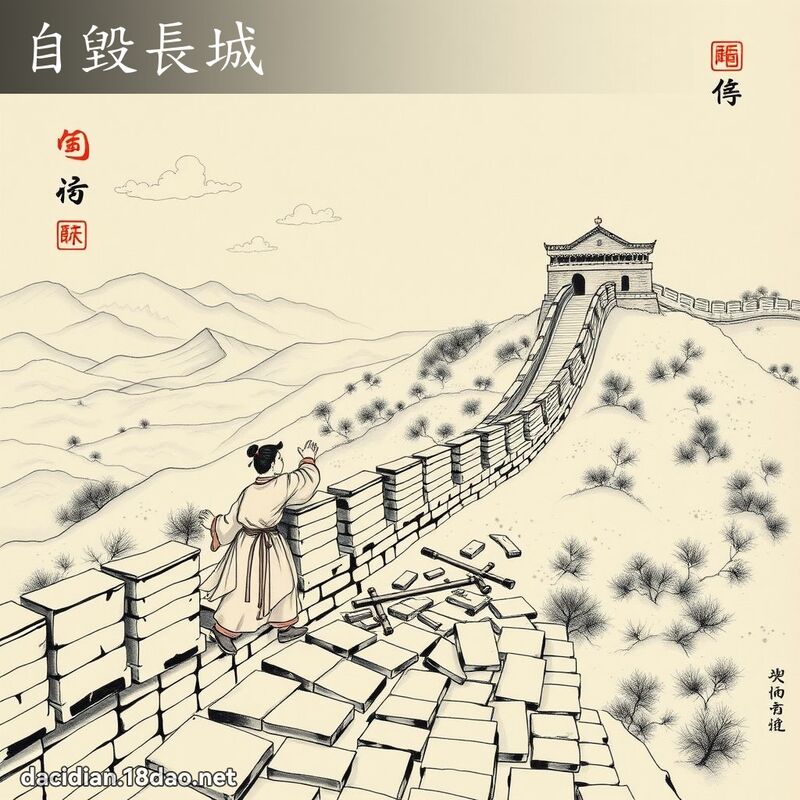 自毁长城 配图