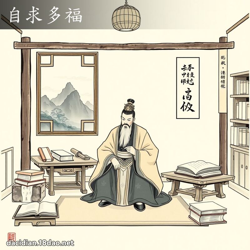 自求多福 配图