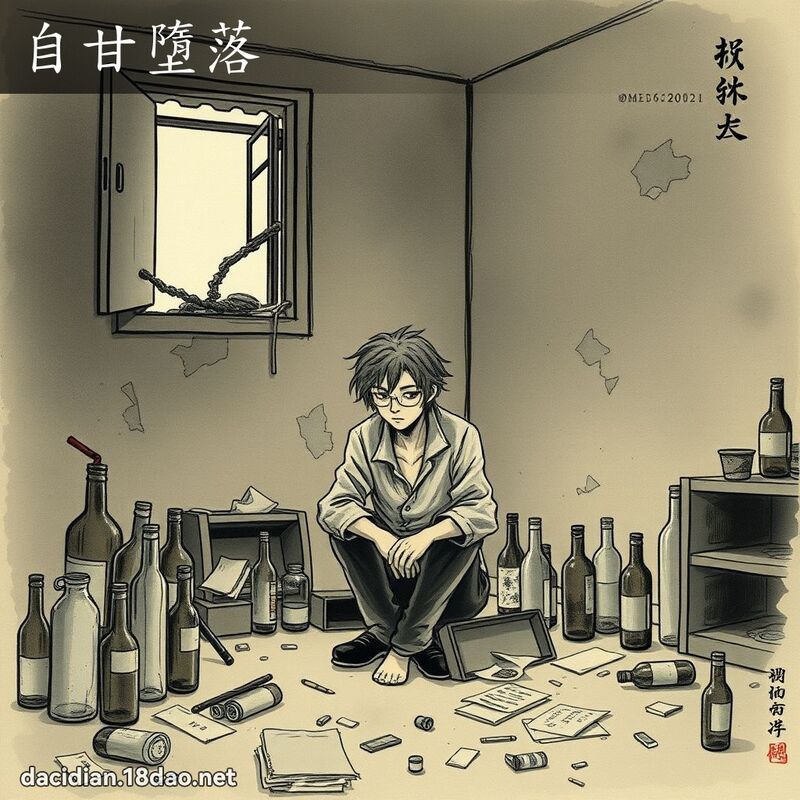 自甘墮落 配图