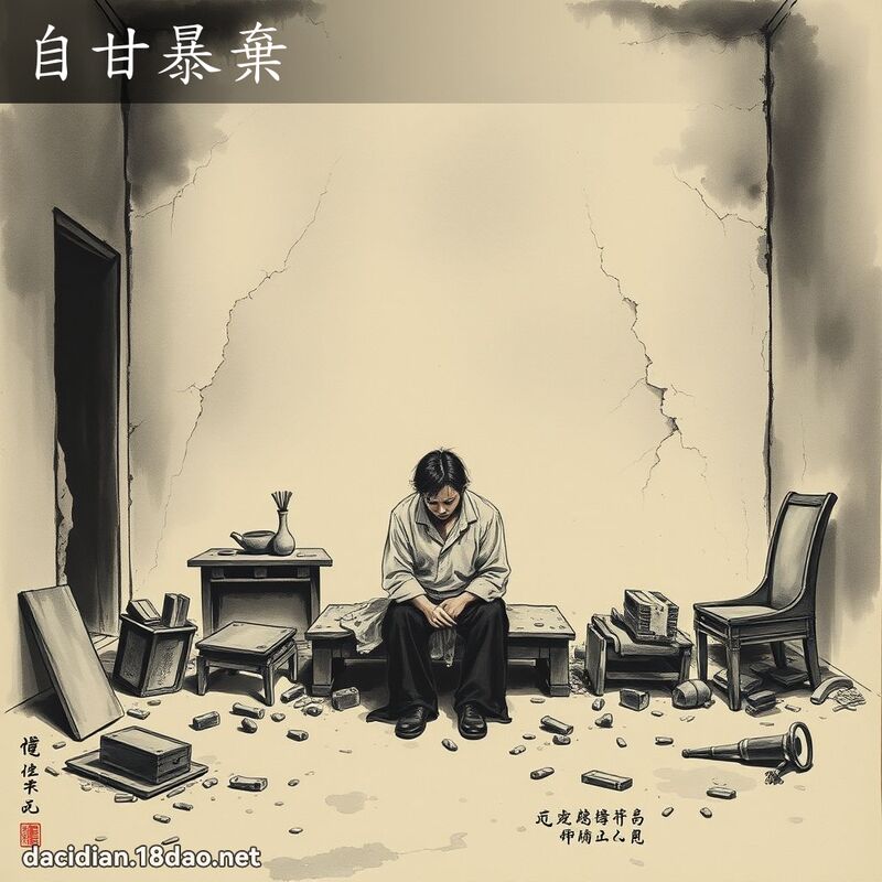 自甘暴弃 配图