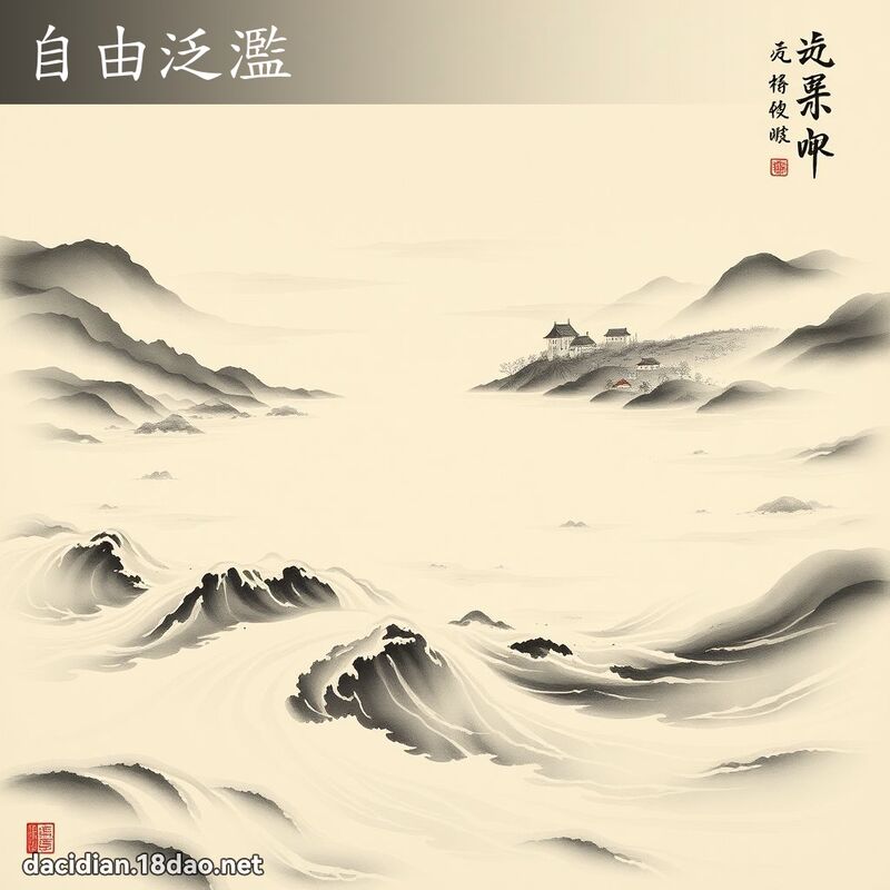 自由泛滥 配图