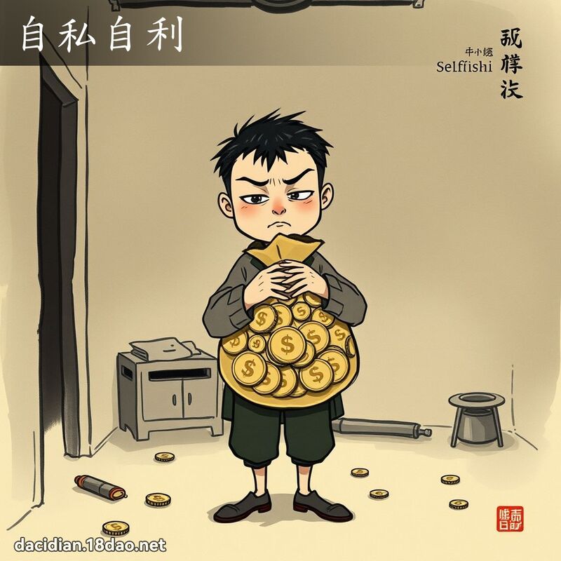 自私自利 配图