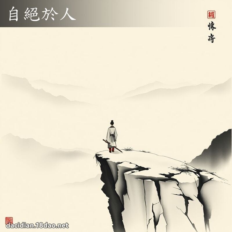 自绝於人 配图