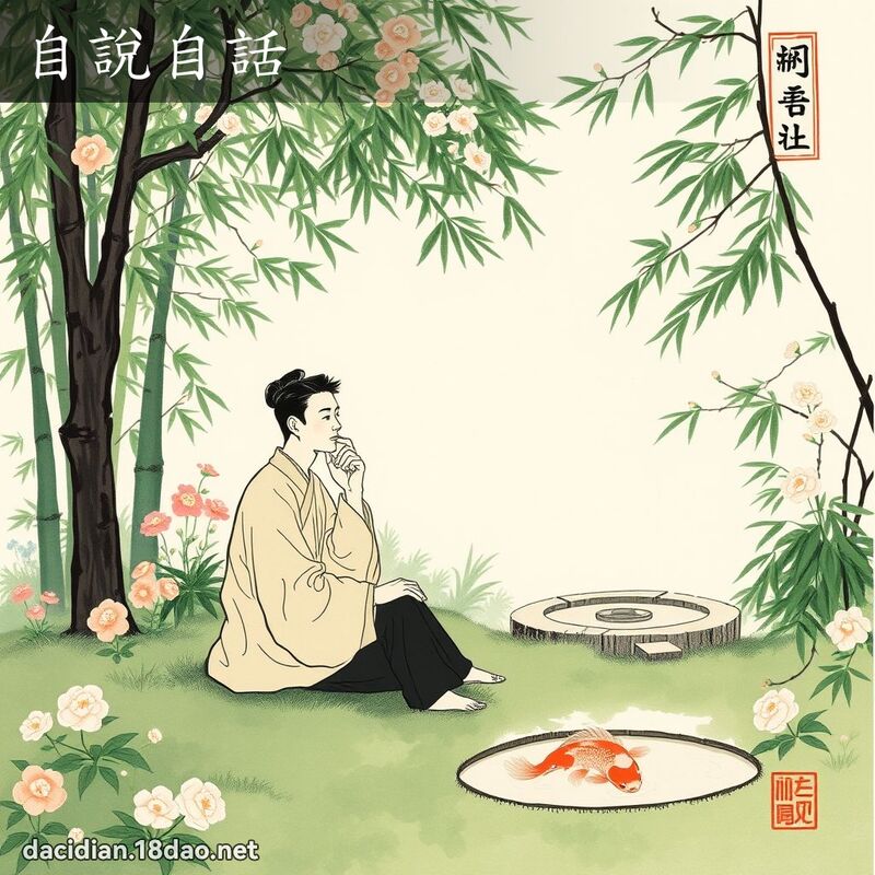 自说自话 配图