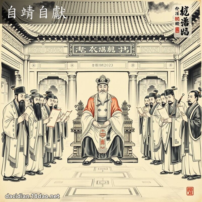 自靖自献 配图