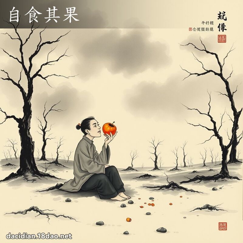 自食其果 配图