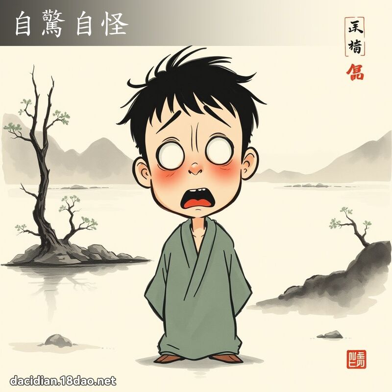 自惊自怪 配图