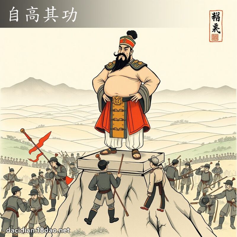 自高其功 配图