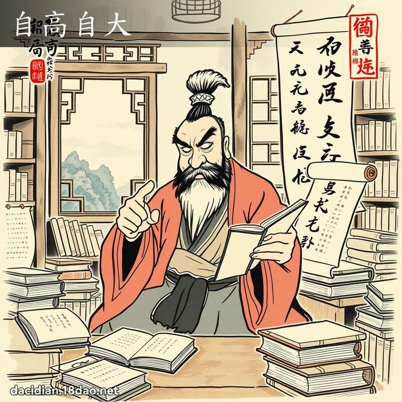 自高自大 配图