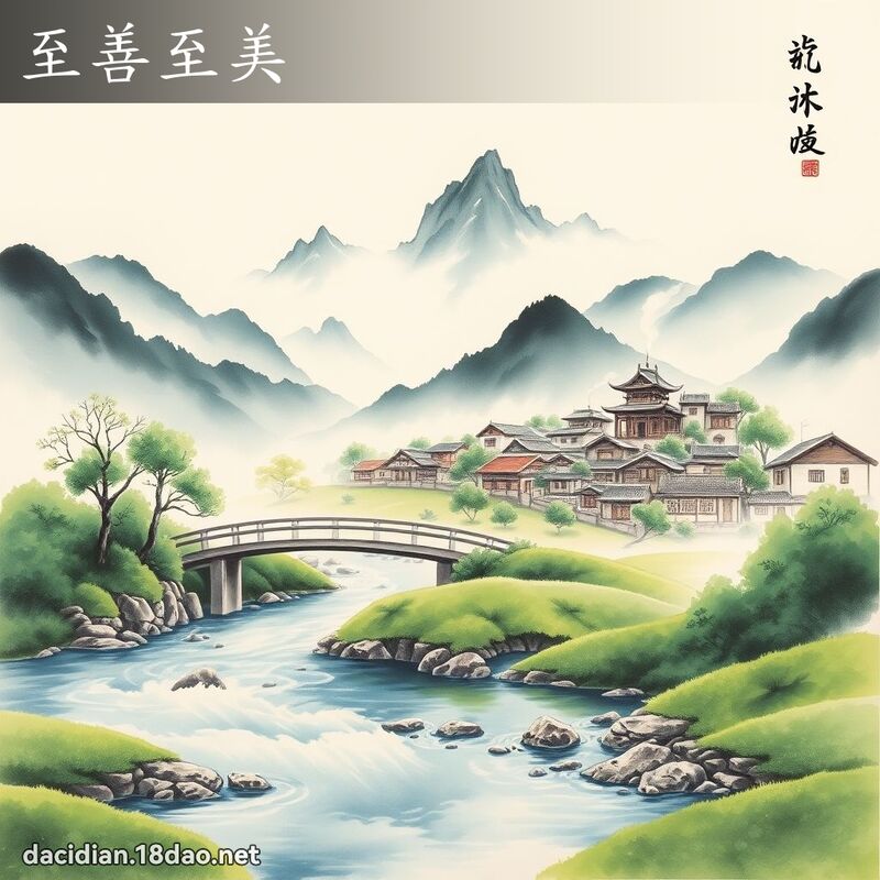 至善至美 配图