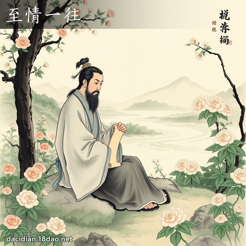 至情一往 配图