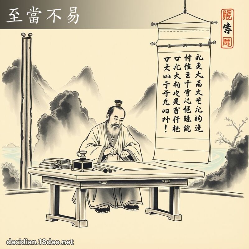 至当不易 配图