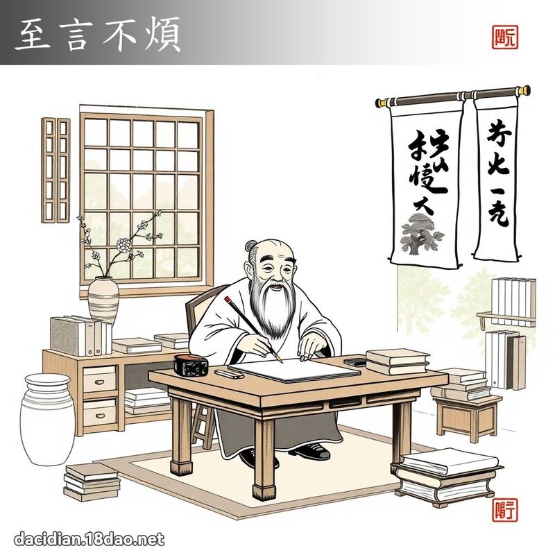 至言不烦 配图