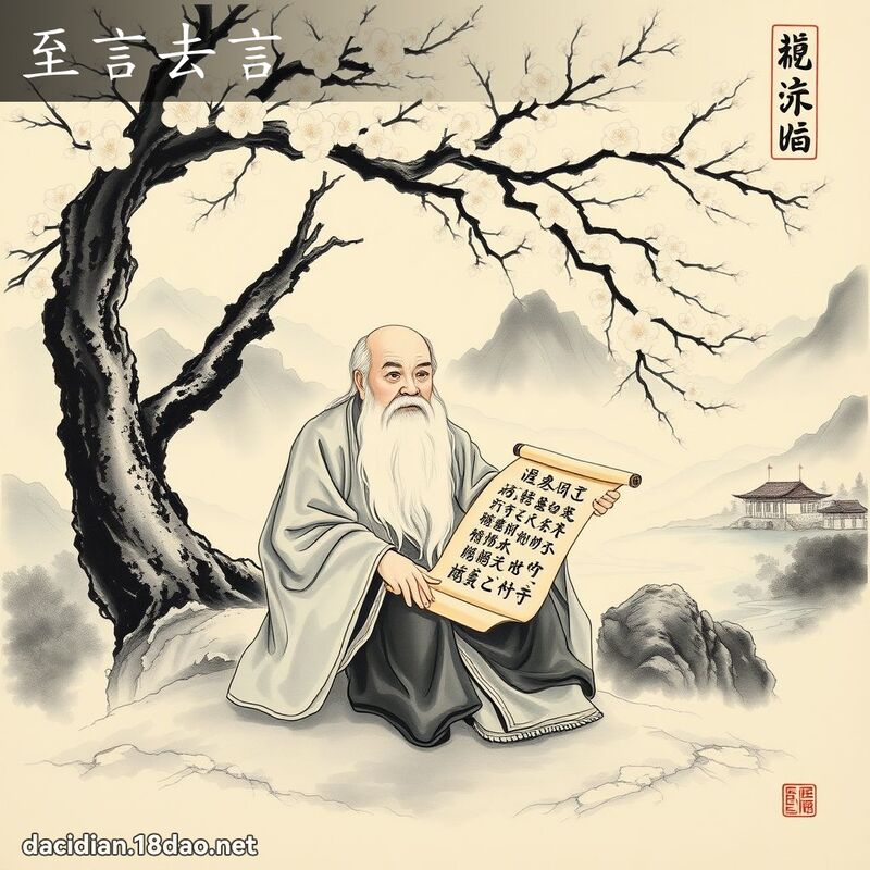 至言去言 配图